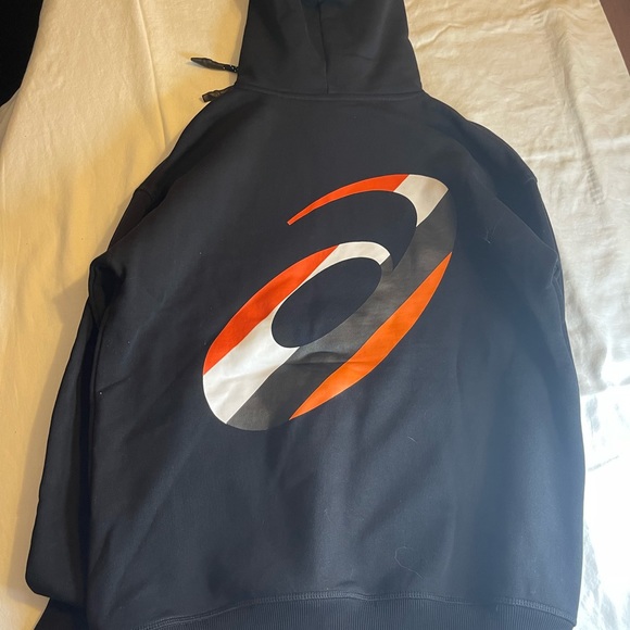 PE Nation x Asics Tracklite Black Hoodie Size Women’s Small - Picture 4 of 5